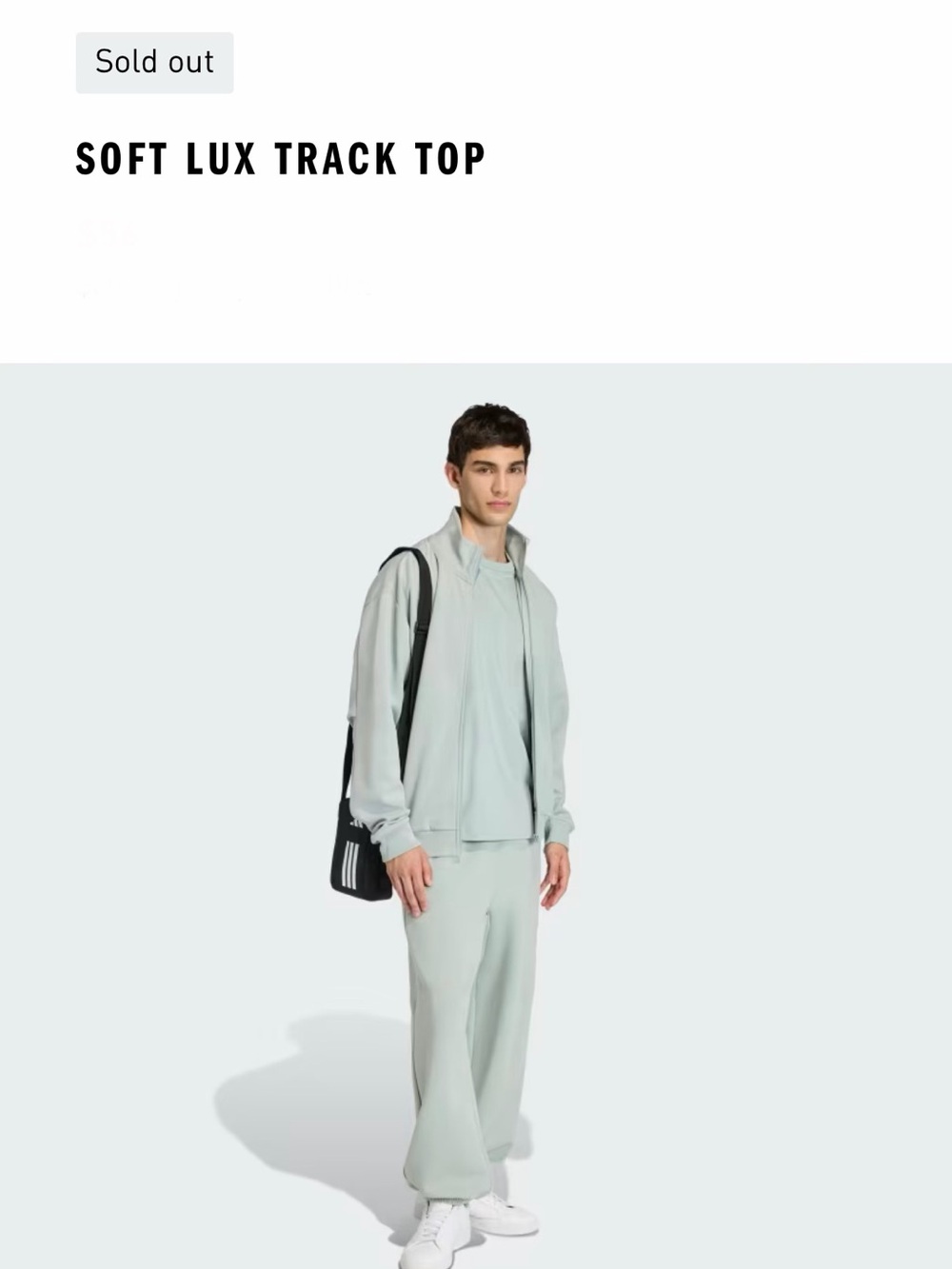 Adidas Soft Lux Track top and pants set  - wonder Sage